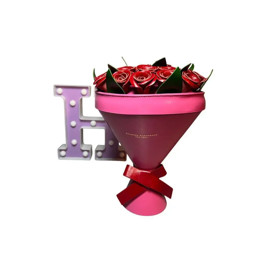 Brandon Blackwood BOUQUET CLUTCH
PINK W/ RED ROSES - Picture 8 of 11